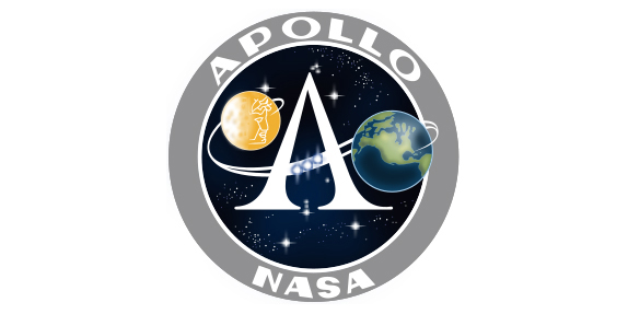 Logo del programa Apollo que consiguió llevar al primer hombre a la luna - Space Quotes