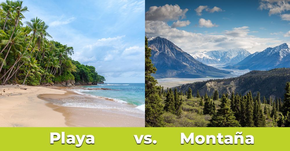 Playa vs Montaña